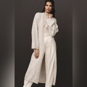 Anthropologie Solid Long Cardigan Sweater - One Size